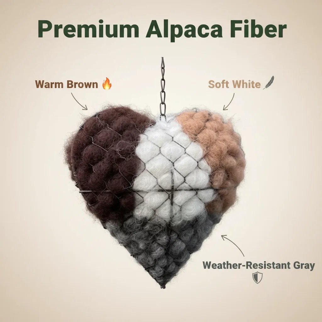 Ava Birdhouse | Soft Alpaca Fiber Sanctuary for Birds 7