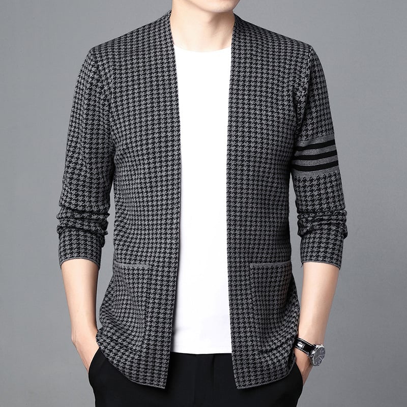 Kora Relaxed Knit Cardigan Long Sleeve Layering Sweater Jacket Product Image 07