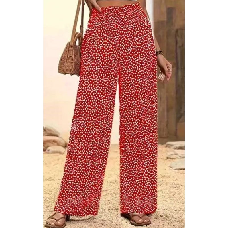 Serene Smocked Waist Wide Leg Pants Product Image 12