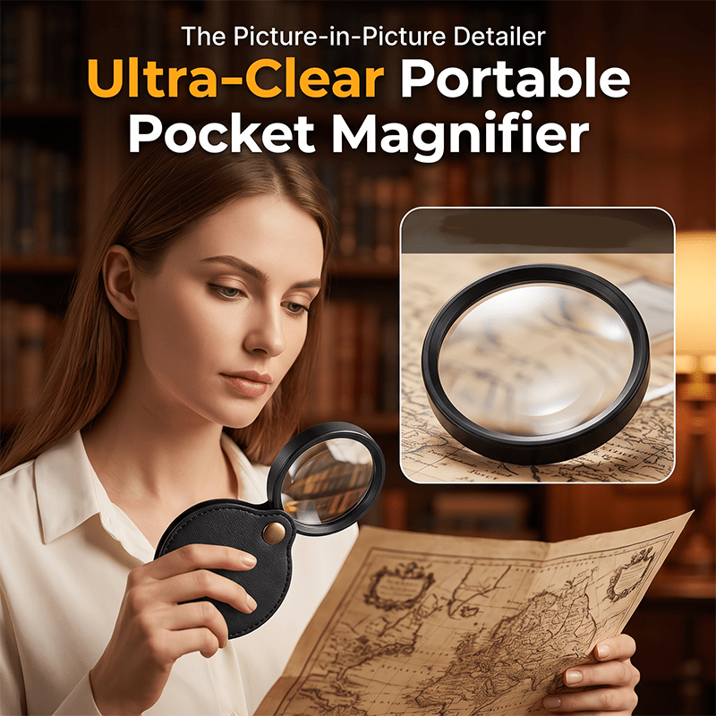 15X Pocket Magnifier Folding Protective Case Product Image 02