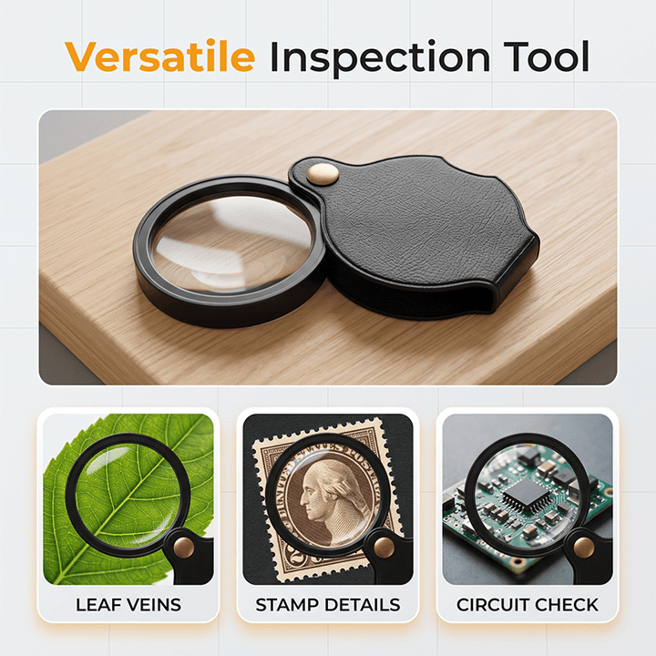 15X Pocket Magnifier Folding Protective Case Product Image 07