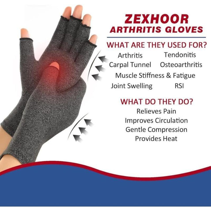 Astra Compression Gloves | Soft Cotton-Spandex for Arthritis Pain Relief 2
