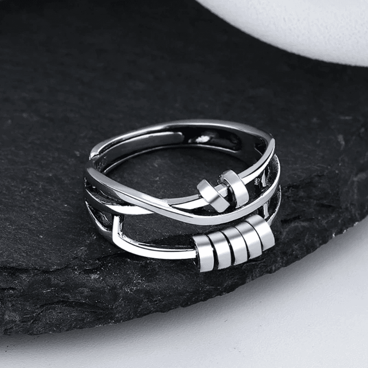 Astra Fidget Ring | Sterling Silver Spinning Anxiety Relief 2