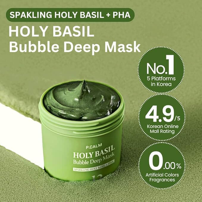 Basil Glow Mask | Deep Cleansing, Revitalizing Formula 0