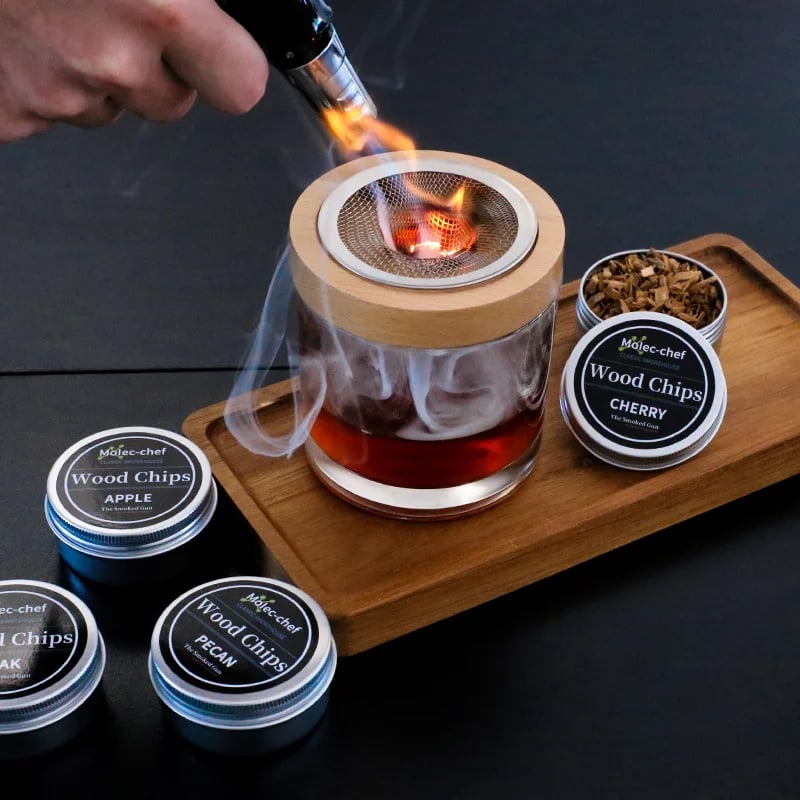 Bourbon Infusion Smoker Kit | 8 Flavor Cocktail Smoker for Old Fashioneds 0
