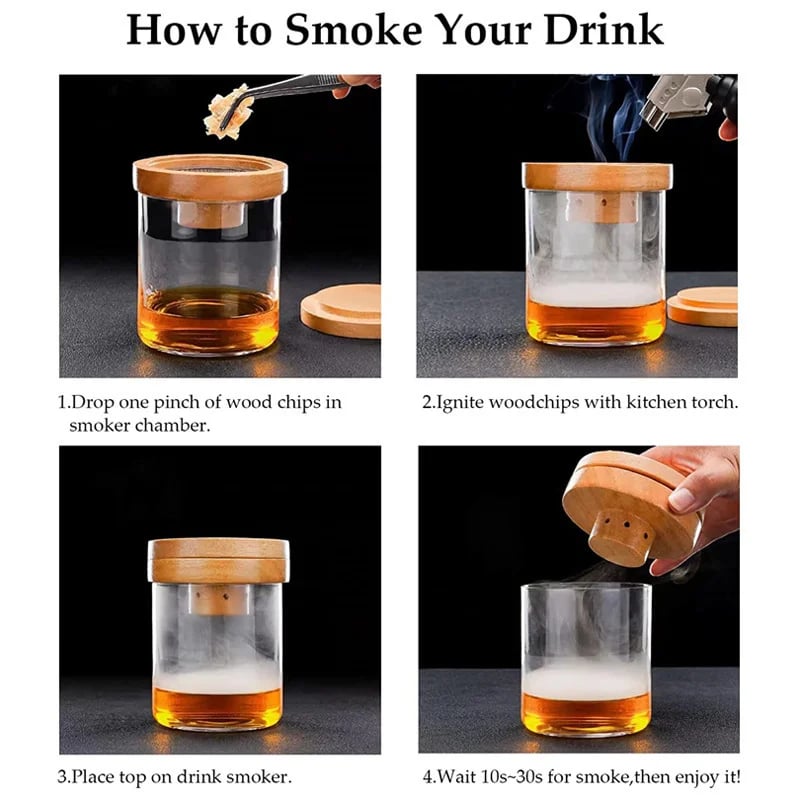 Bourbon Infusion Smoker Kit | 8 Flavor Cocktail Smoker for Old Fashioneds 1