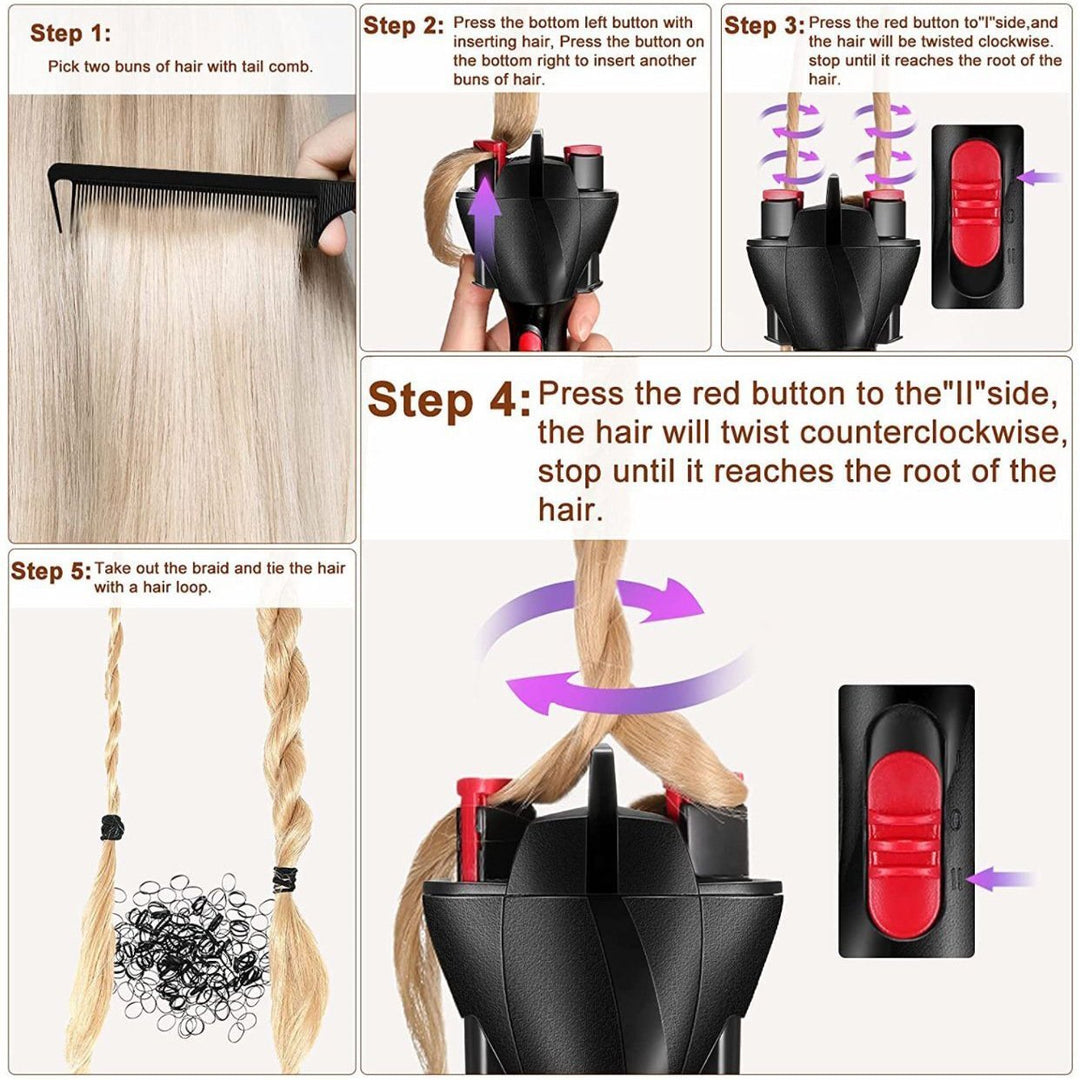 Breezy Hair Braider | 360-Degree Rotating Hair Styling Tool 6