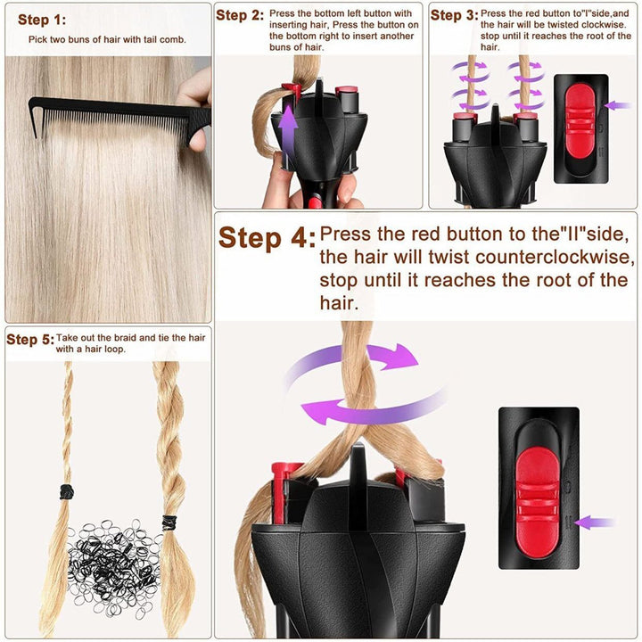 Breezy Hair Braider | 360-Degree Rotating Hair Styling Tool 6