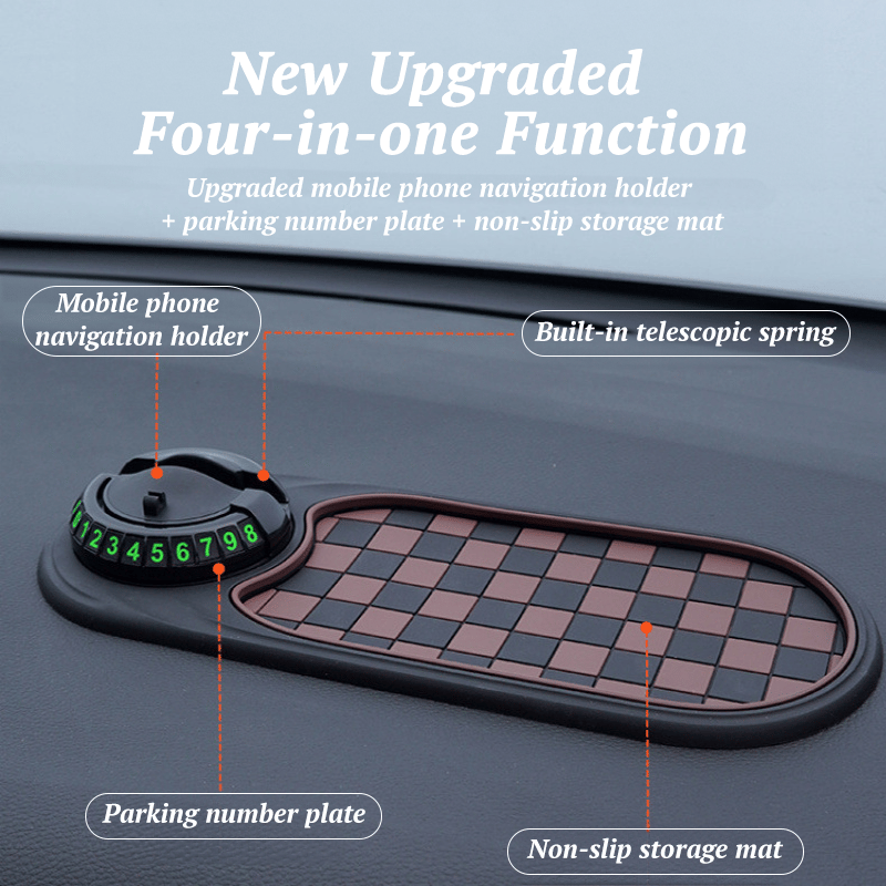 Caro Dashboard Mat | Multi-Functional Organizer, Non-Slip PVC 3