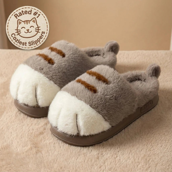 Cuddle Cat Paw Slippers | Ultra-Plush, Warm Comfort for Women 0