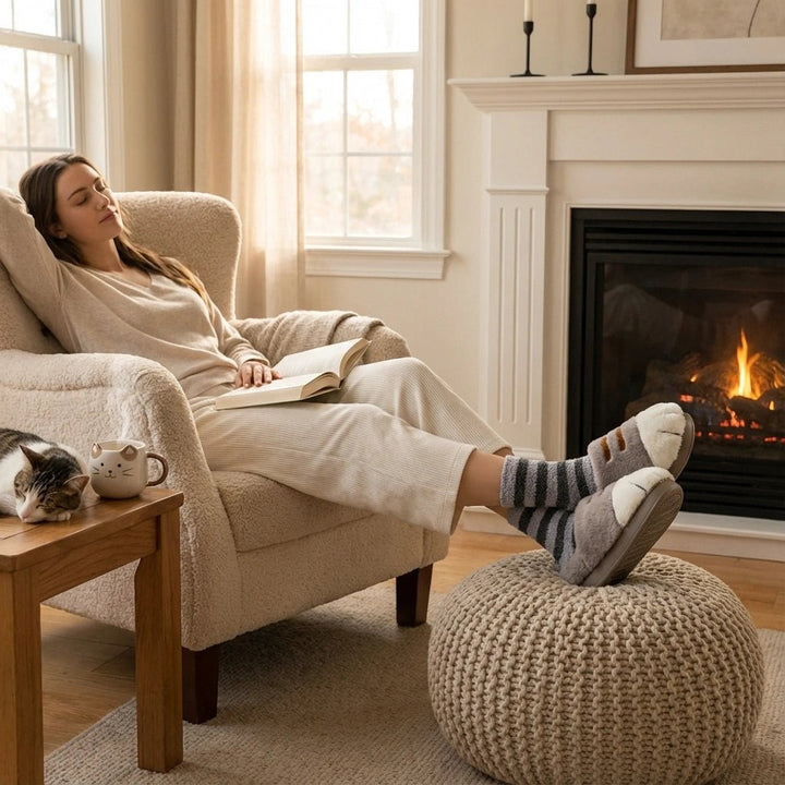 Cuddle Cat Paw Slippers | Ultra-Plush, Warm Comfort for Women 3