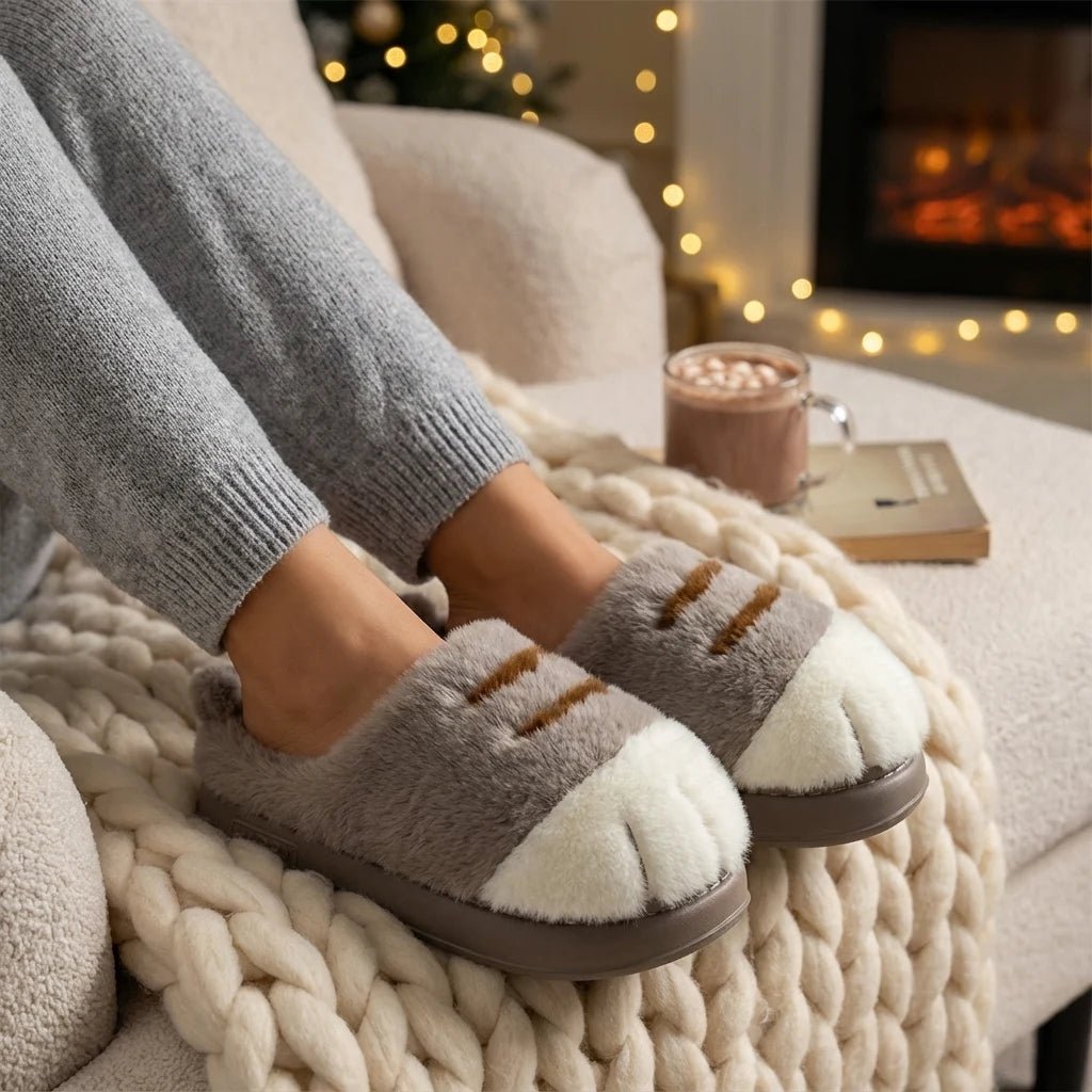 Cuddle Cat Paw Slippers | Ultra-Plush, Warm Comfort for Women 4