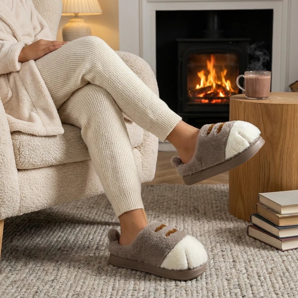 Cuddle Cat Paw Slippers | Ultra-Plush, Warm Comfort for Women 8