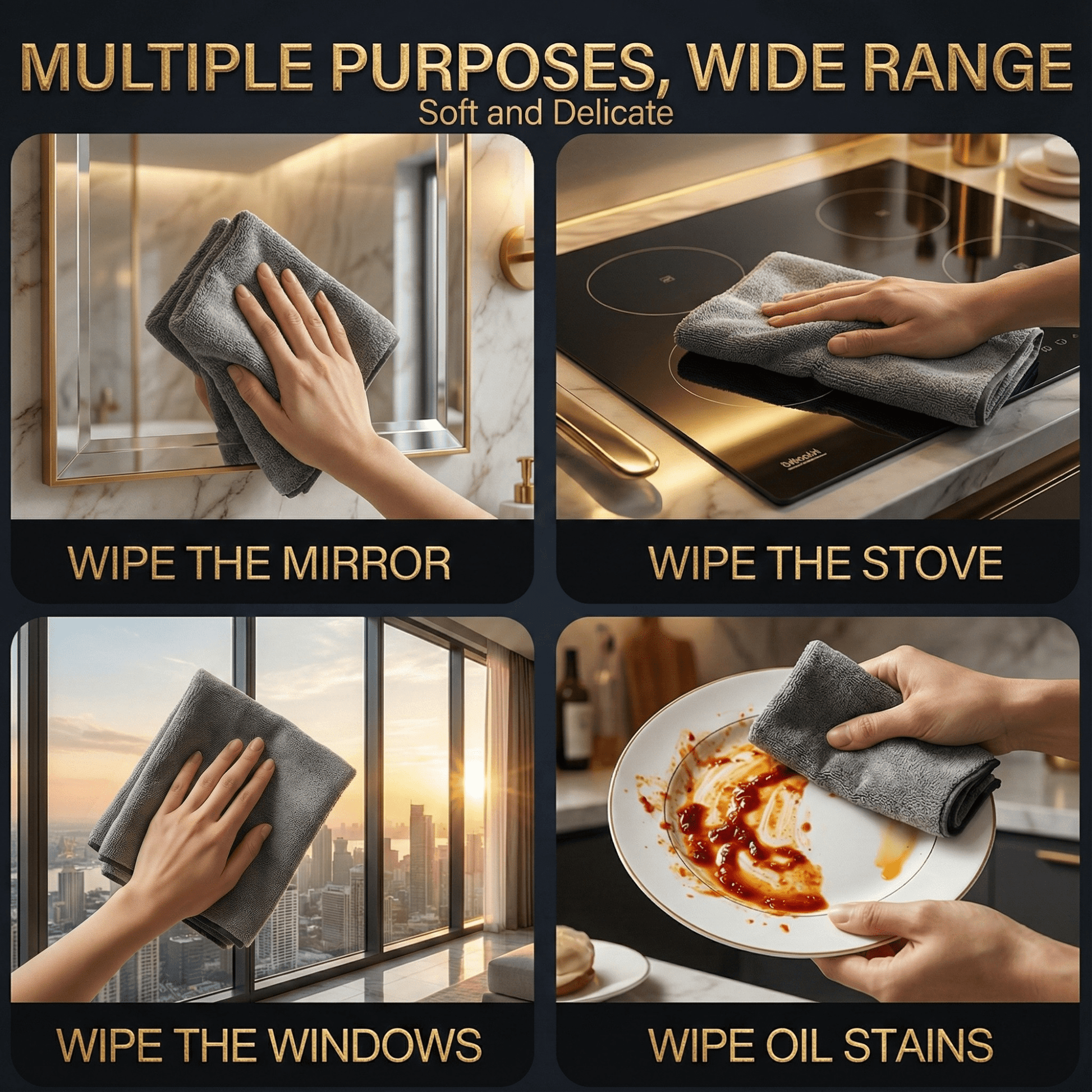 Dazzle Microfiber Cleaning Cloth | Streak-Free, Ultra-Soft, Lint-Free 5