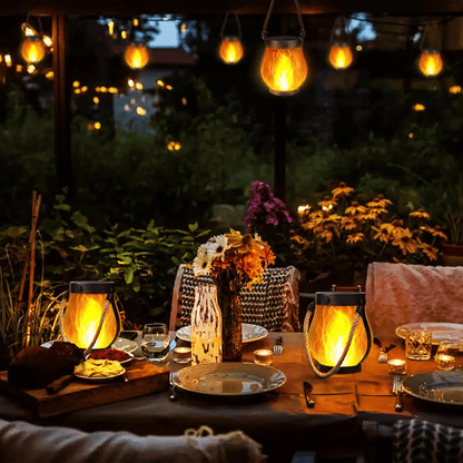 Dazzle Solar Lantern | Flickering Flame Effect, Weather-Resistant, Hanging 6