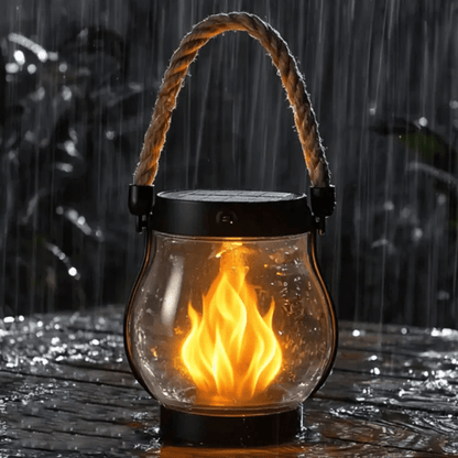 Dazzle Solar Lantern | Flickering Flame Effect, Weather-Resistant, Hanging 7