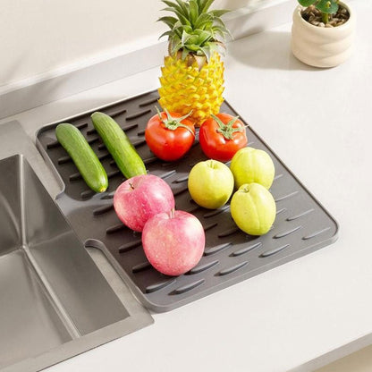 DuraEase Silicone Dish Drying Mat | Quick Water Drainage, Heat-Resistant 4