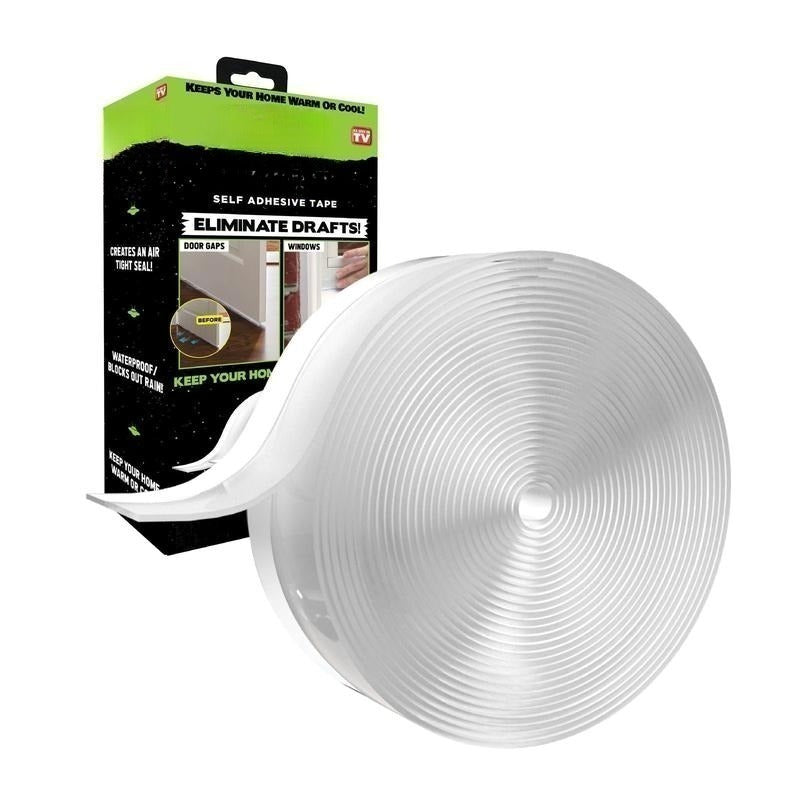 DuraSeal Weather Stripping | Self-Adhesive Silicone Door and Window Seal Strip 0