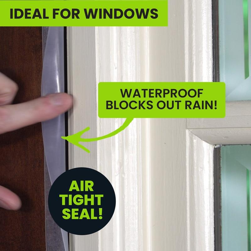 DuraSeal Weather Stripping | Self-Adhesive Silicone Door and Window Seal Strip 6