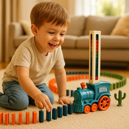 Dynamo Train Set | Automatic Domino Placement, Colorful Design 7