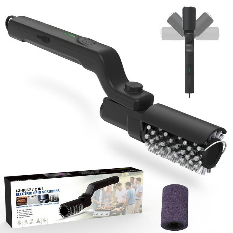 Elektra Grill Brush | Cordless Motorized Grill Cleaner Brush with Ergonomic Design 0