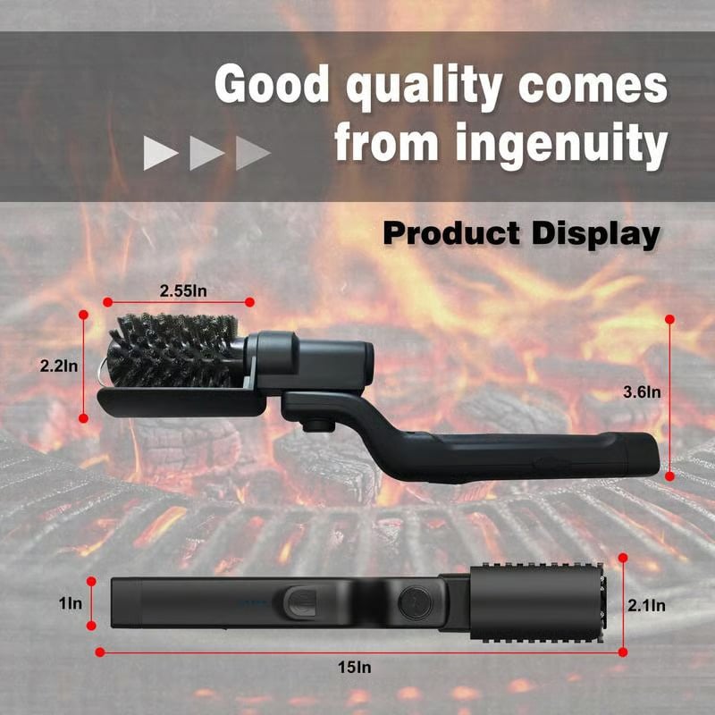 Elektra Grill Brush | Cordless Motorized Grill Cleaner Brush with Ergonomic Design 1