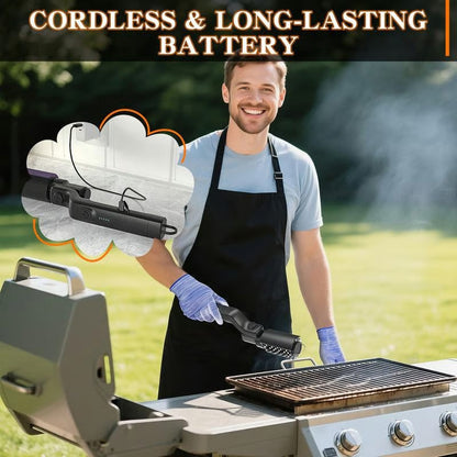 Elektra Grill Brush | Cordless Motorized Grill Cleaner Brush with Ergonomic Design 2