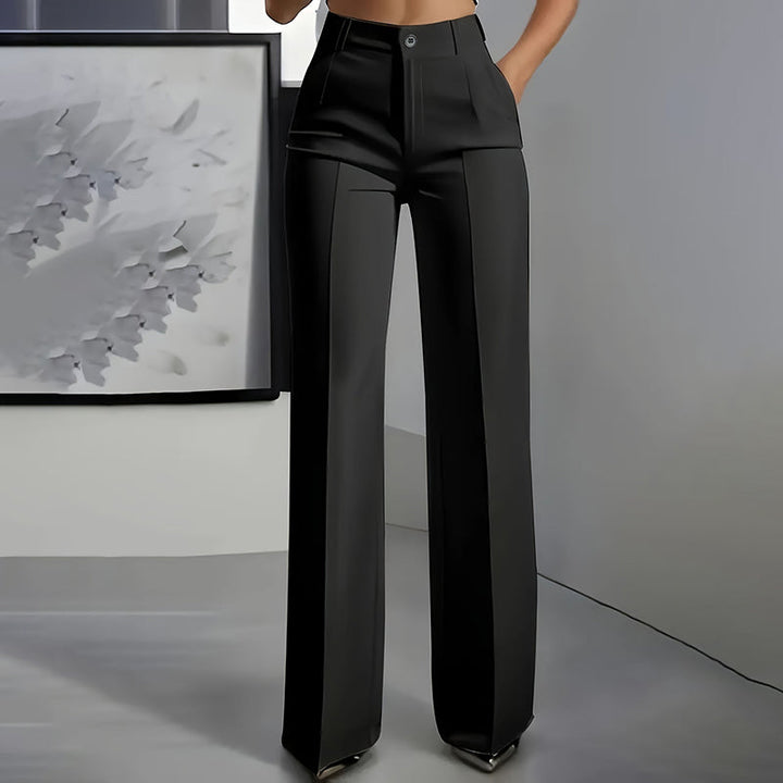 Elysia Palazzo Pants | High-Waisted, Flowy Black Trousers for Women 12