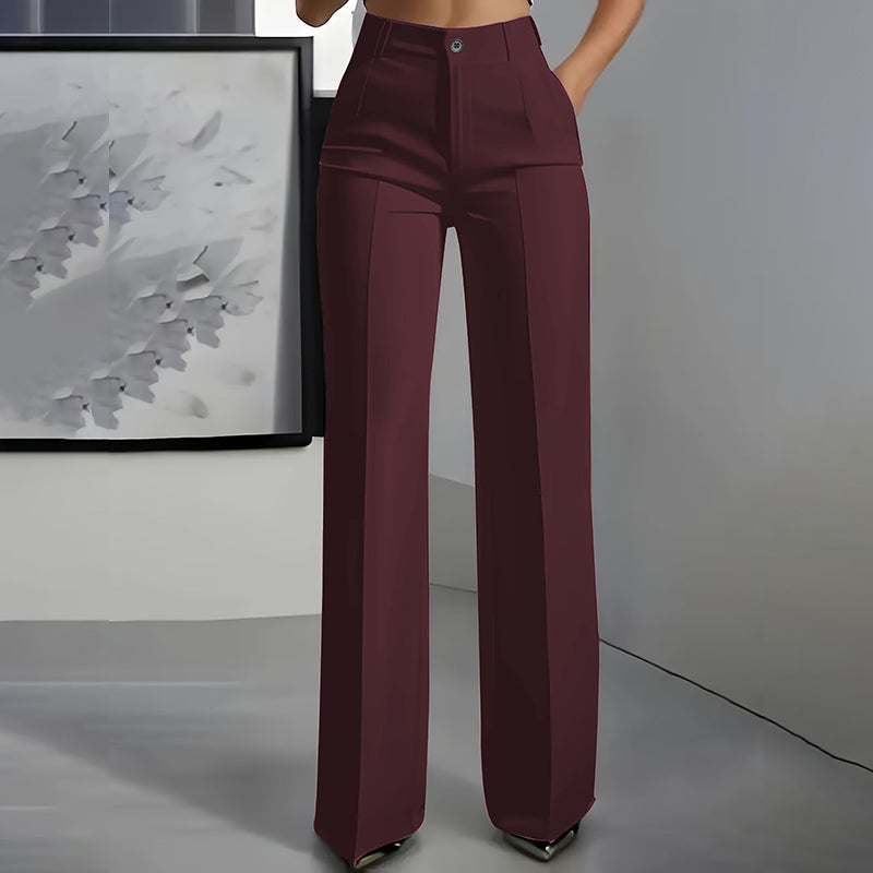 Elysia Palazzo Pants | High-Waisted, Flowy Black Trousers for Women 9