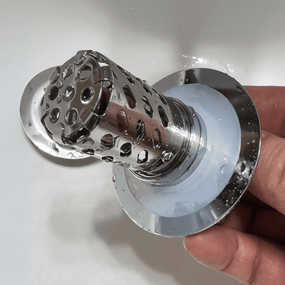 Forte Sink Drain Stopper | Stainless Steel, Premium Copper, Clog Prevention 3