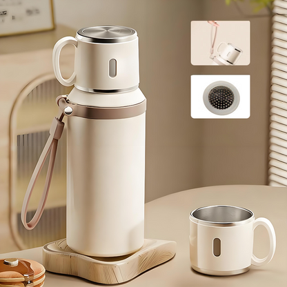 Frost Water Bottle | Stainless Steel, Vacuum-Sealed, Leak-Proof, 600ml 0