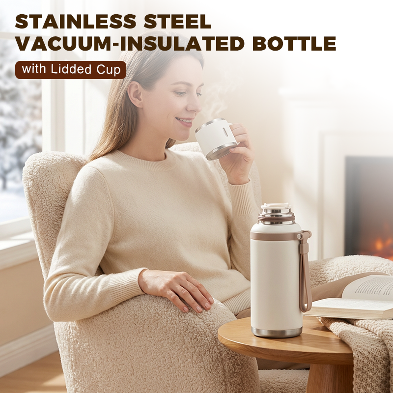 Frost Water Bottle | Stainless Steel, Vacuum-Sealed, Leak-Proof, 600ml 1