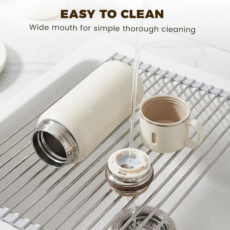 Frost Water Bottle | Stainless Steel, Vacuum-Sealed, Leak-Proof, 600ml 7