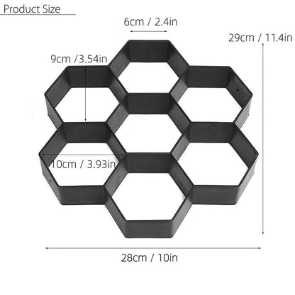 Grove Stepping Stone Mold | Durable Plastic Concrete Molds for Walkways 0