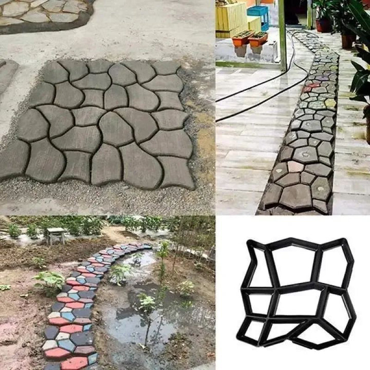 Grove Stepping Stone Mold | Durable Plastic Concrete Molds for Walkways 1