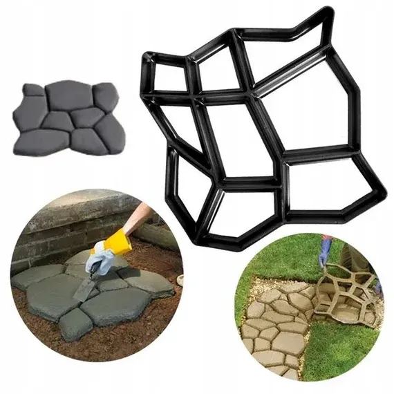 Grove Stepping Stone Mold | Durable Plastic Concrete Molds for Walkways 3