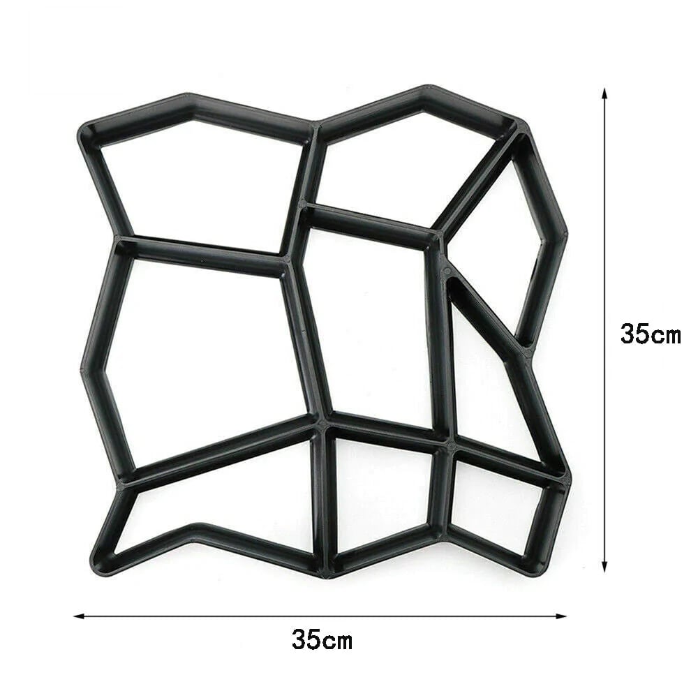 Grove Stepping Stone Mold | Durable Plastic Concrete Molds for Walkways 8