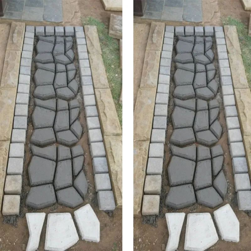 Grove Stepping Stone Mold | Durable Plastic Concrete Molds for Walkways 9