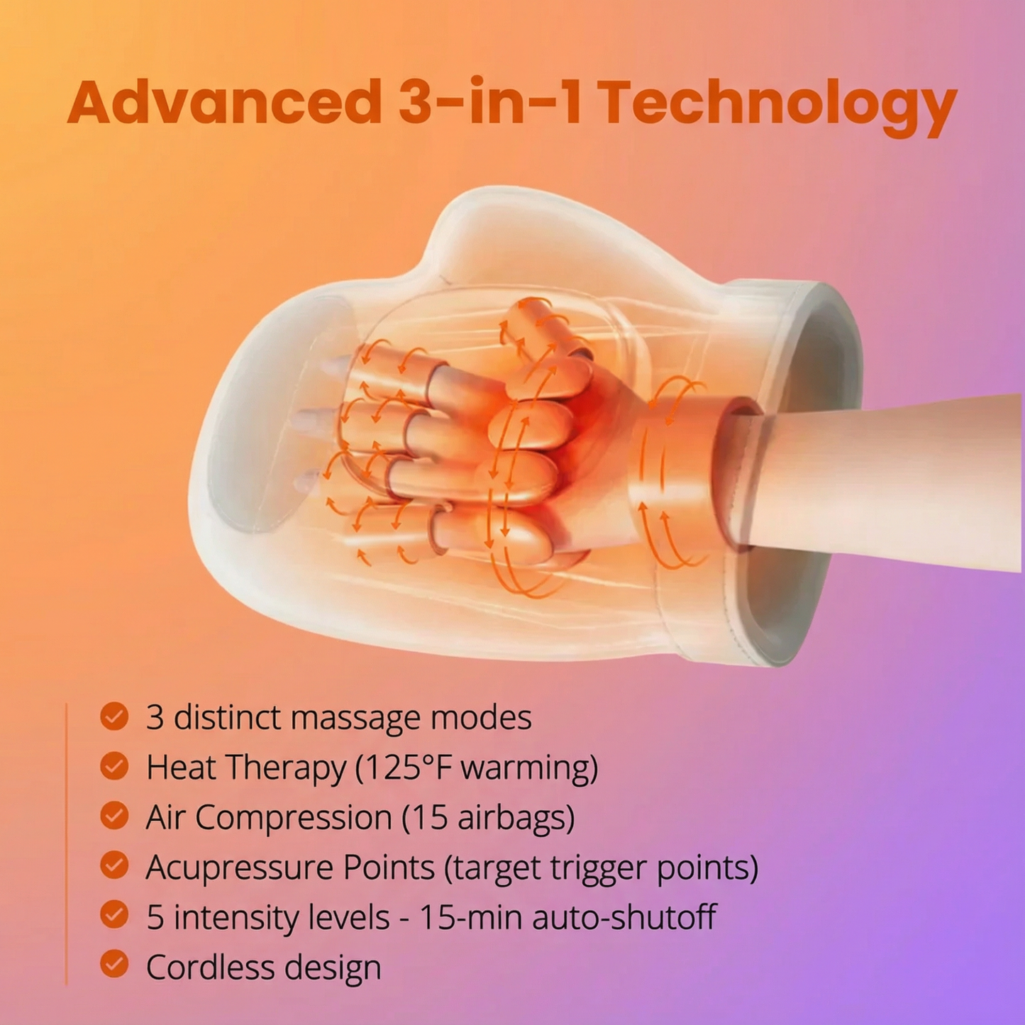 Haven Hand Massager | Ergonomic Design for Arthritis Relief, Portable 2