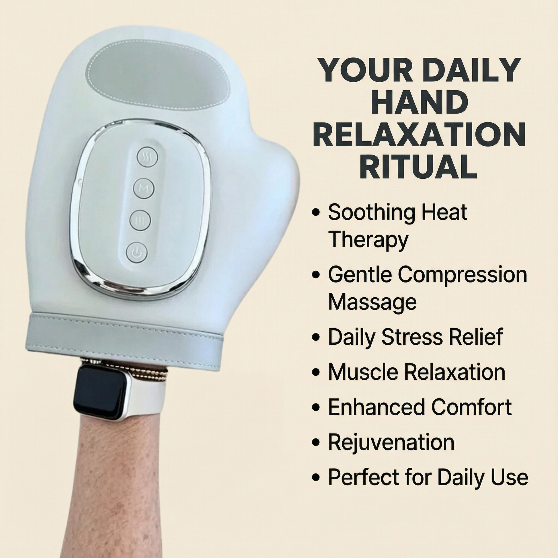 Haven Hand Massager | Ergonomic Design for Arthritis Relief, Portable 4
