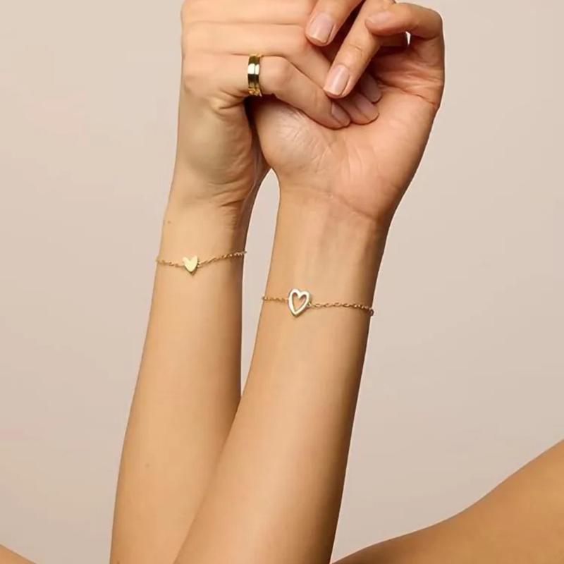 Havia Hearts Bracelet | Adjustable Premium Alloy, Elegant Design 7