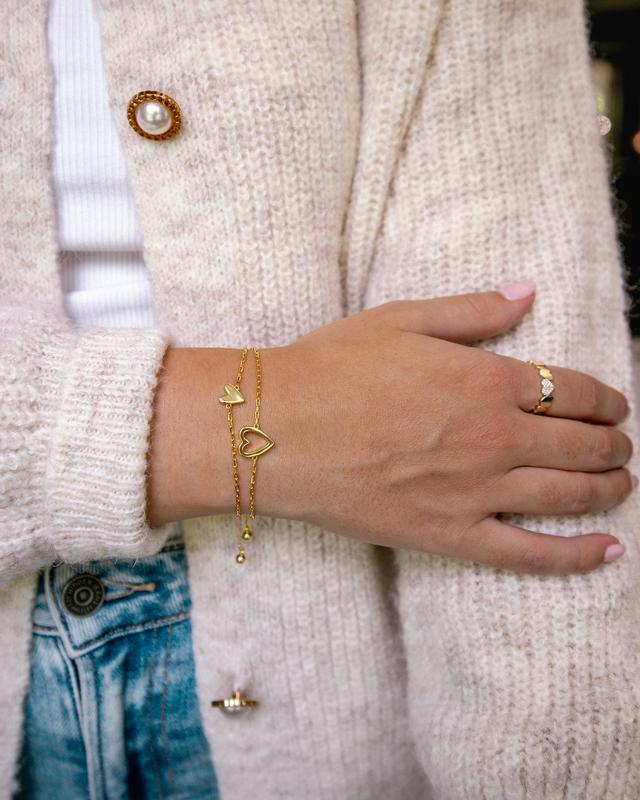 Havia Hearts Bracelet | Adjustable Premium Alloy, Elegant Design 8