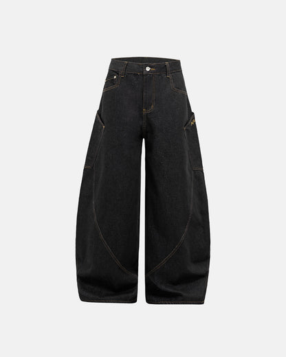 Ivy Wide Leg Jeans | Comfortable Cotton Blend, Loose Fit 0