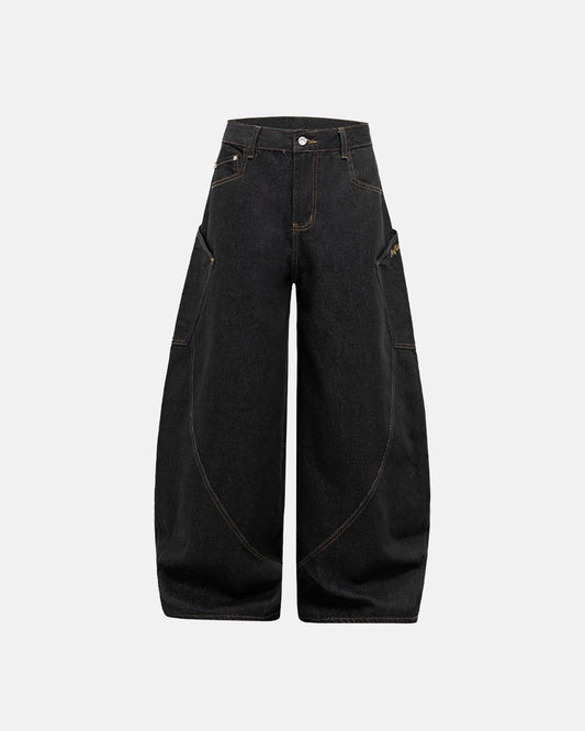 Ivy Wide Leg Jeans | Comfortable Cotton Blend, Loose Fit 0