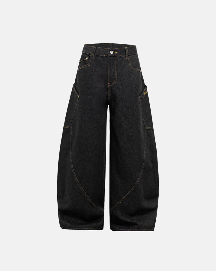 Ivy Wide Leg Jeans | Comfortable Cotton Blend, Loose Fit 0
