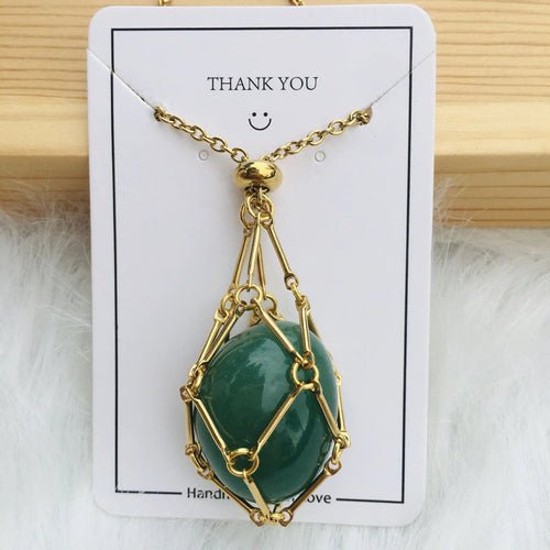 Jewelance Adjustable Necklace | Interchangeable Crystal Cage, Hypoallergenic Copper 14