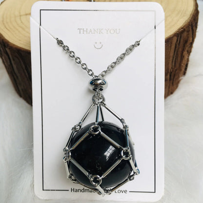 Jewelance Adjustable Necklace | Interchangeable Crystal Cage, Hypoallergenic Copper 8