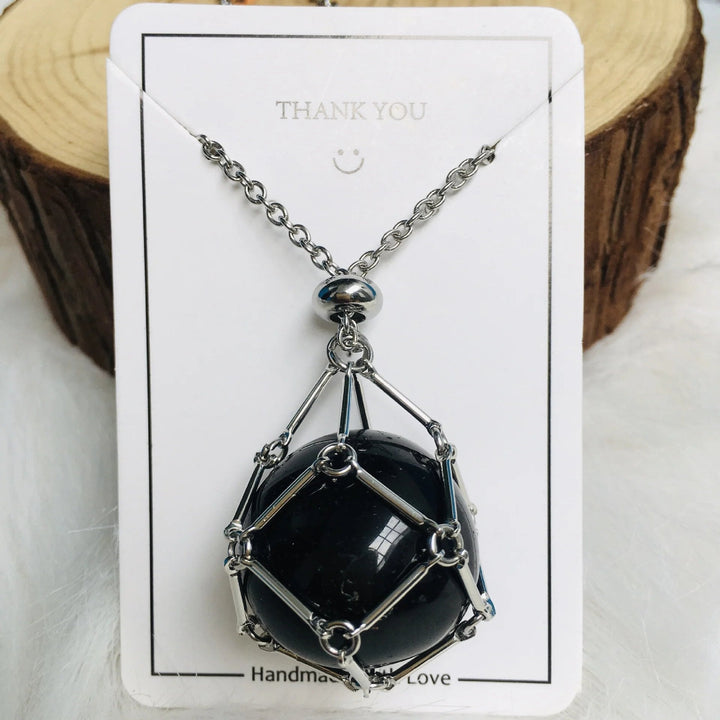 Jewelance Adjustable Necklace | Interchangeable Crystal Cage, Hypoallergenic Copper 8