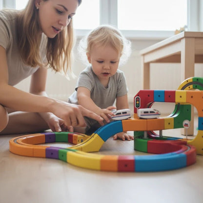 Luma Electric Train Set | DIY Assembly, 51 Pieces for Kids 4