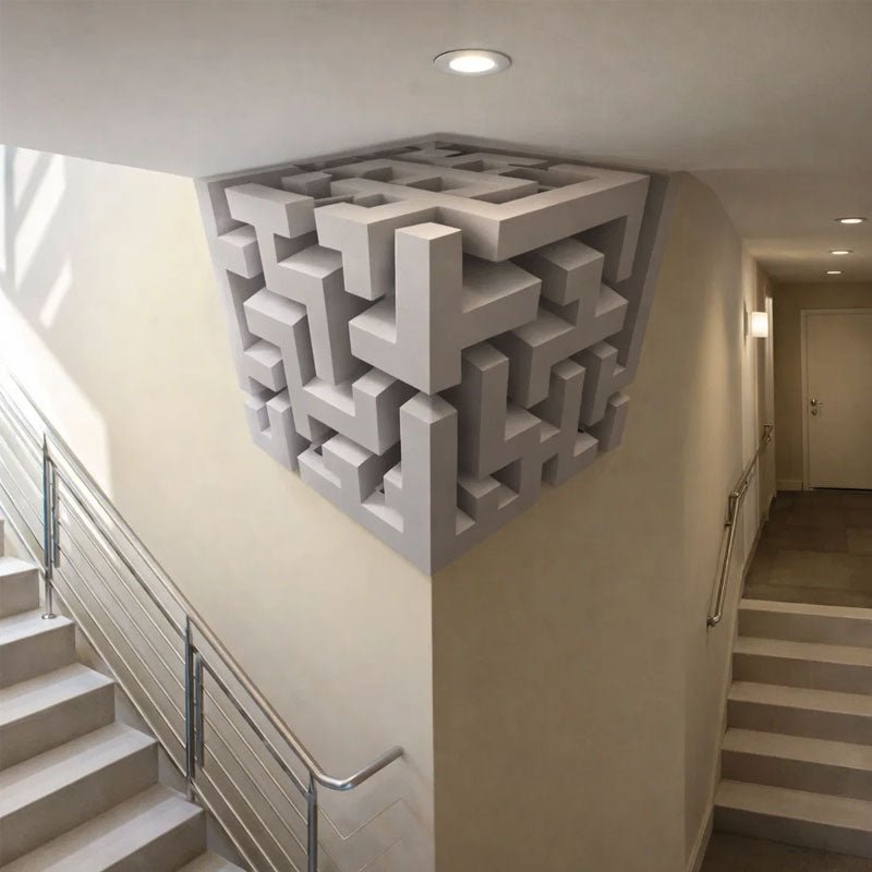 MagiCube Wall Decal | 3D Geometric Vinyl Design, Easy Peel and Stick 2